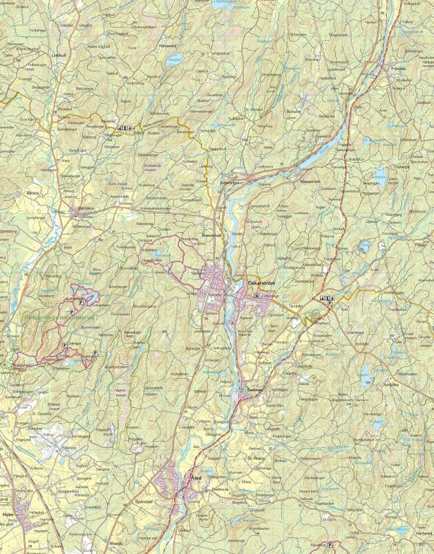 Carte de randonnée - Södra Halland (Suède) | Calazo carte pliée Calazo 