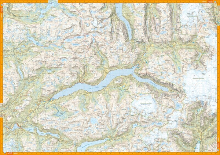 Carte de randonnée - Sunnfjord, Jølster & Førde (Norvège) | Calazo - 1/50 000 carte pliée Calazo 