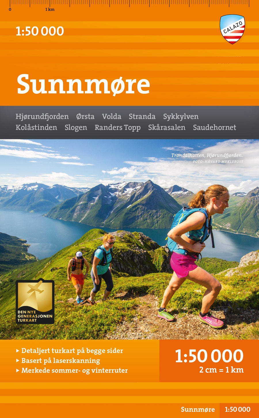 Carte de randonnée - Sunnmøre (Norvège) | Calazo - 1/50 000 carte pliée Calazo 