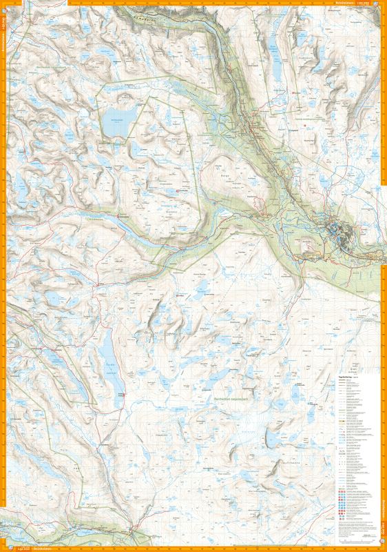 Carte de randonnée - Tafjordfjella & Reinheimen (Norvège) | Calazo - 1/50 000 carte pliée Calazo 