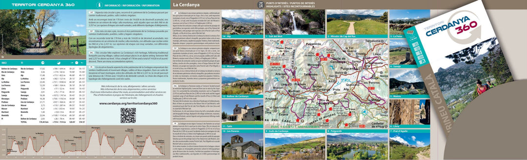 Carte de randonnée - Territori CERDANYA 360 (Pyrénées) | Alpina carte pliée Editorial Alpina 