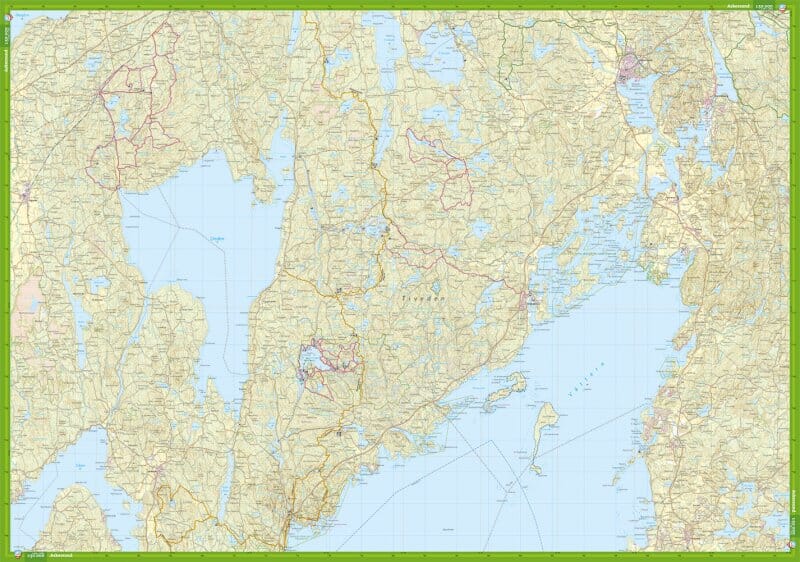 Carte de randonnée - Tiveden, norra Vättern & södra Kilsbergen (Suède) | Calazo carte pliée Calazo 