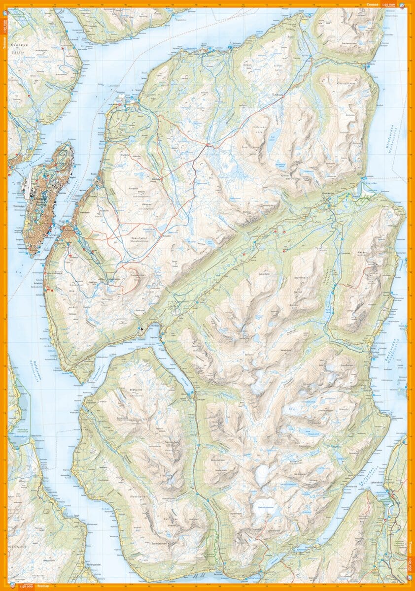 Carte de randonnée - Tromsø (Norvège) | Calazo - 1/50 000 carte pliée Calazo 