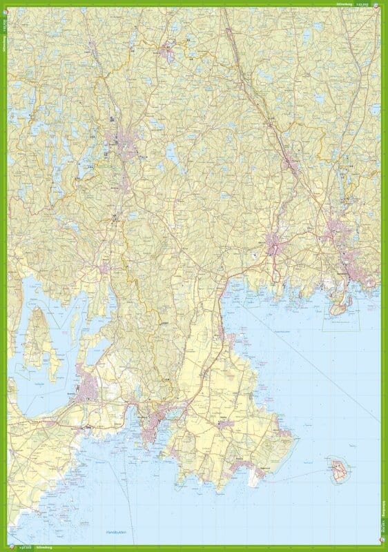 Carte de randonnée - Västra Blekinge (Suède) | Calazo carte pliée Calazo 