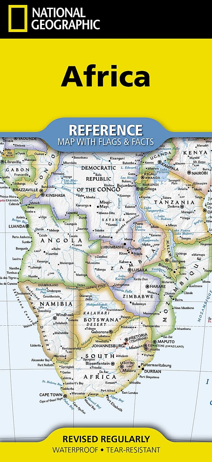 Carte de référence - Afrique | National Geographic carte pliée National Geographic 