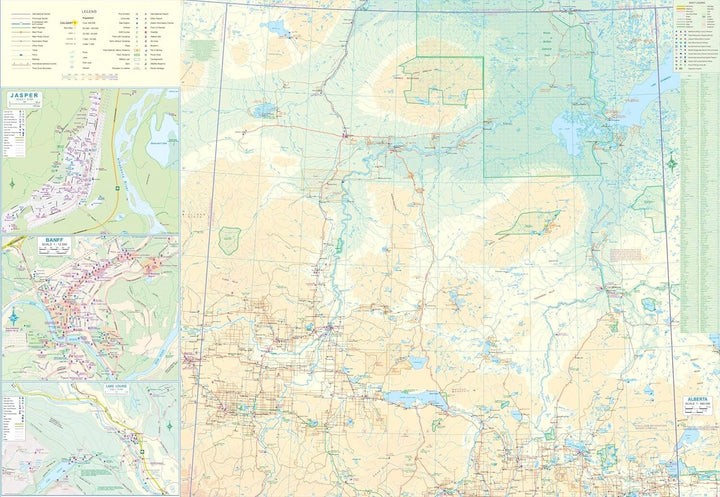 Carte de voyage - Alberta (Canada) | ITM carte pliée ITM 