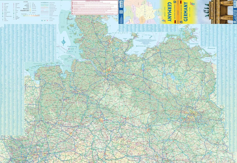 Carte de voyage - Allemagne | ITM carte pliée ITM 