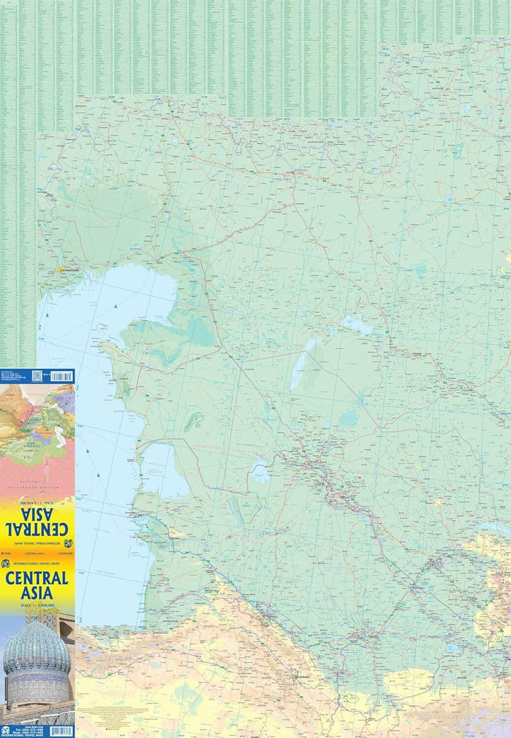 Carte de voyage - Asie centrale | ITM carte pliée ITM 