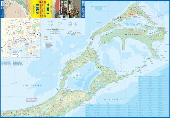 Carte de voyage - Bermudes | ITM carte pliée ITM 