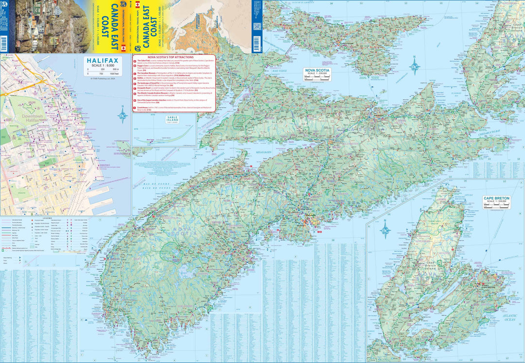 Carte de voyage - Canada Côte Est | ITM carte pliée ITM 
