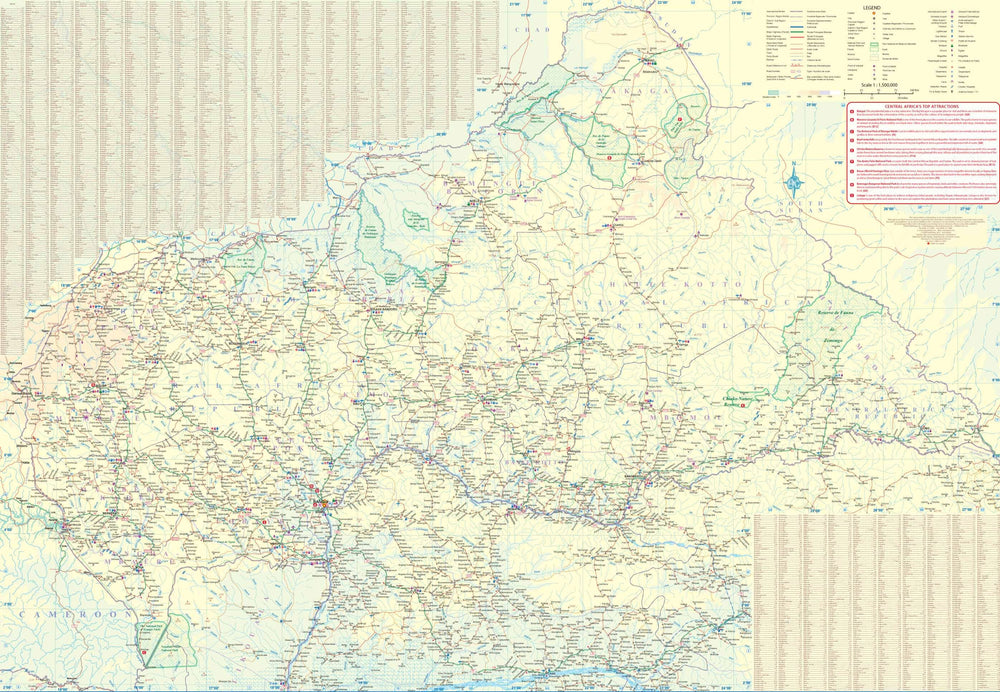 Carte de voyage - Congo & République Centrafricaine | ITM carte de voyage ITM 