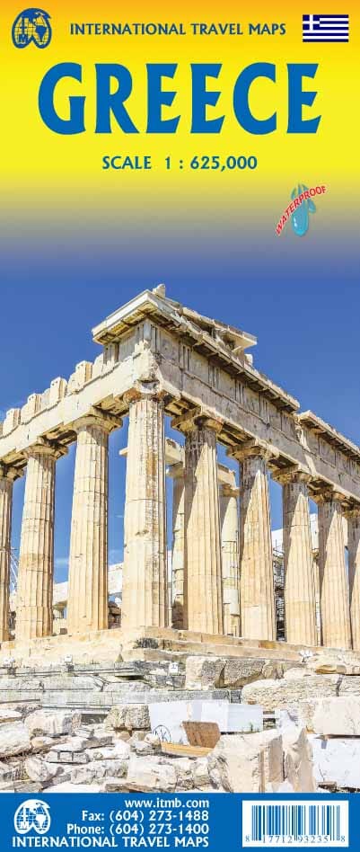 Carte de voyage - Grèce | ITM carte pliée ITM 