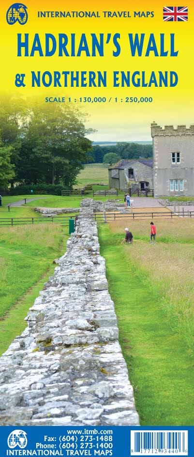 Carte de voyage - Hadrian’s Wall & Northern England | ITM carte pliée ITM 