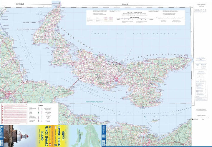 Carte de voyage - Ile du Prince Edouard (Canada) | ITM carte pliée ITM 