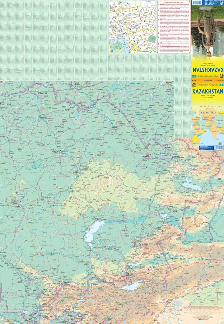 Carte de voyage - Kazakhstan | ITM carte de voyage ITM 