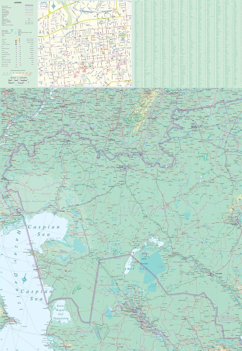 Carte de voyage - Kazakhstan | ITM carte de voyage ITM 