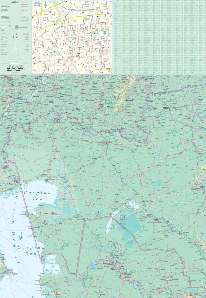 Carte de voyage - Kazakhstan | ITM carte de voyage ITM 