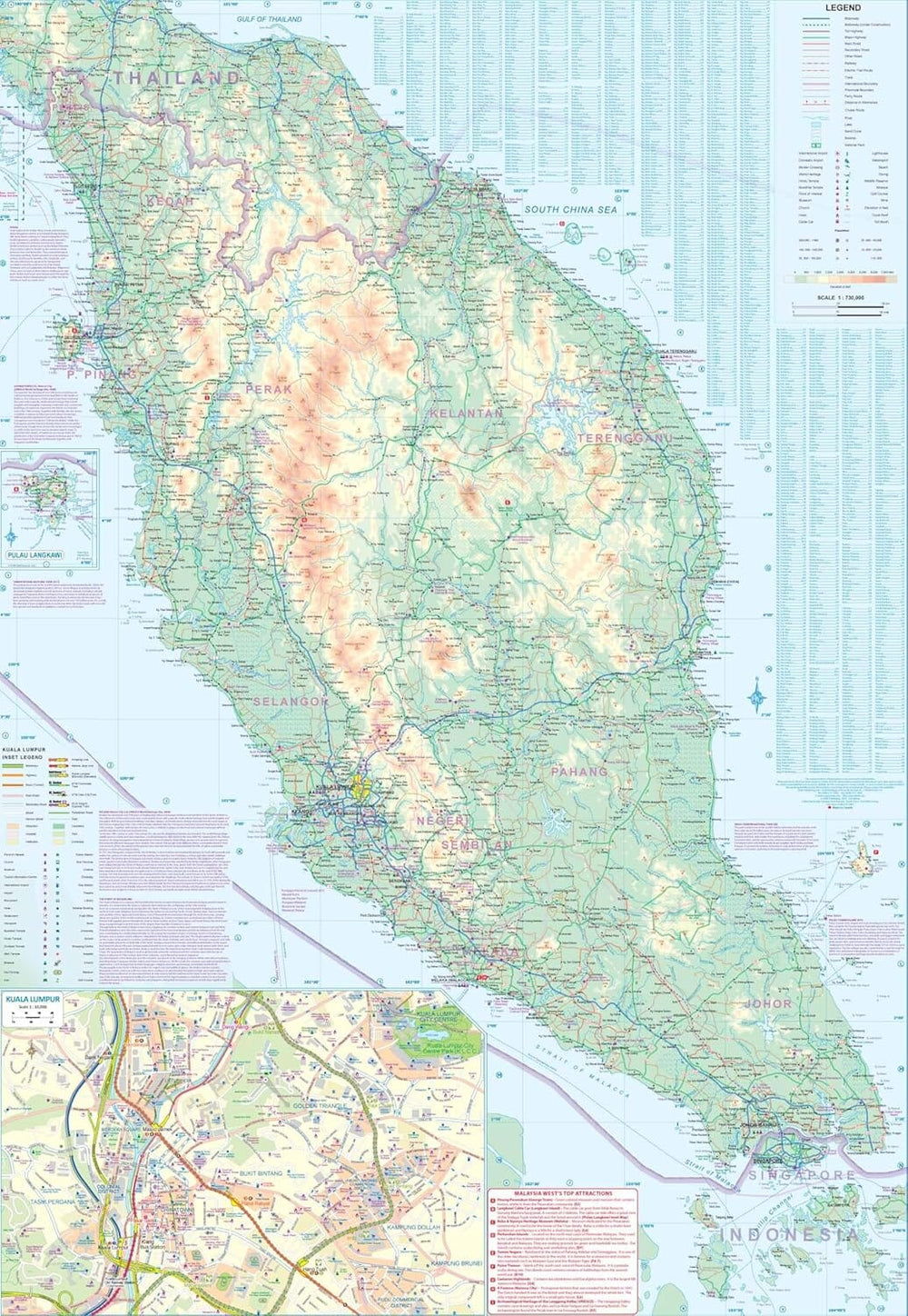 Carte de voyage - Malaisie | ITM carte de voyage ITM 