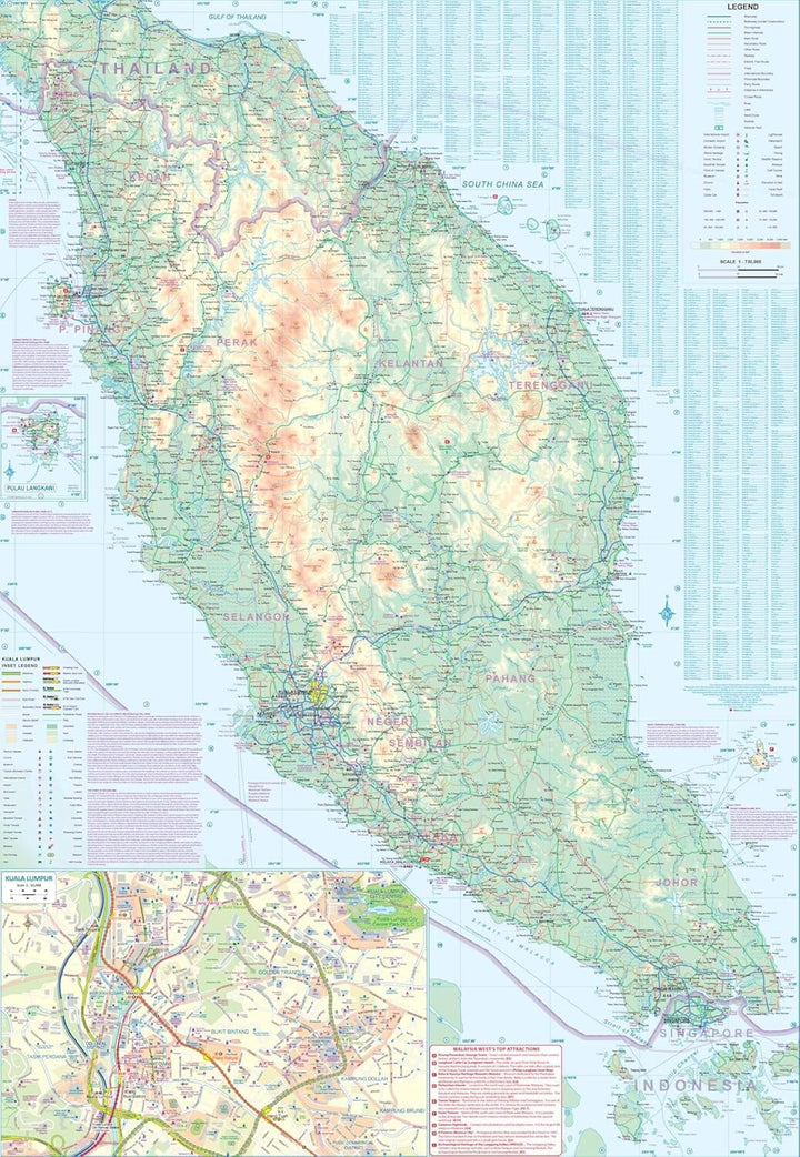 Carte de voyage - Malaisie | ITM carte de voyage ITM 