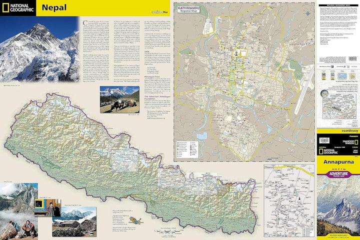 Carte de voyage n° 3003 - Annapurna (Népal) | National Geographic carte pliée National Geographic 