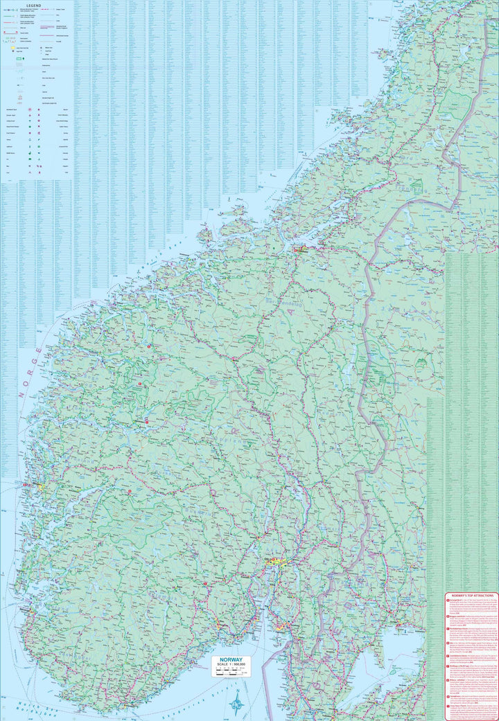 Carte de voyage - Norvège | ITM carte pliée ITM 