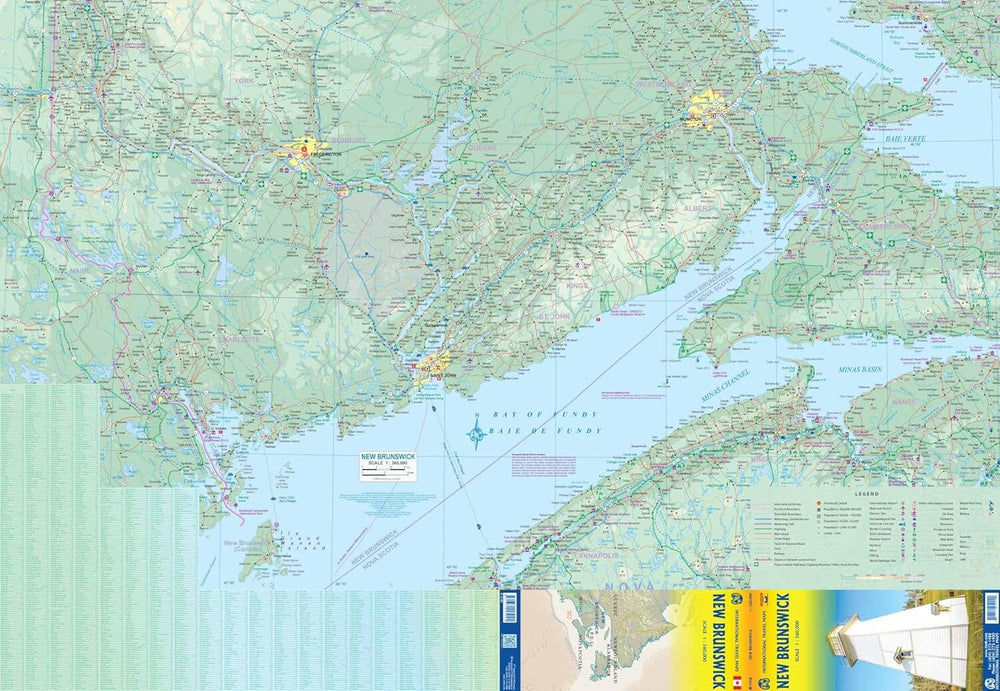 Carte de voyage - Nouveau-Brunswick (Canada) | ITM carte de voyage ITM 
