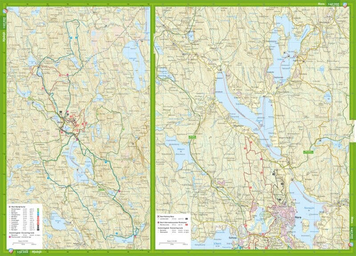 Carte de VTT - Ånnaboda, Nora & Hjulsjö -1/40 (Suède) | Calazo carte pliée Calazo 
