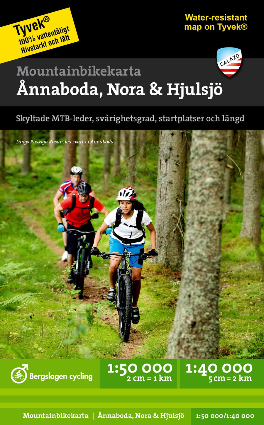 Carte de VTT - Ånnaboda, Nora & Hjulsjö -1/40 (Suède) | Calazo carte pliée Calazo 