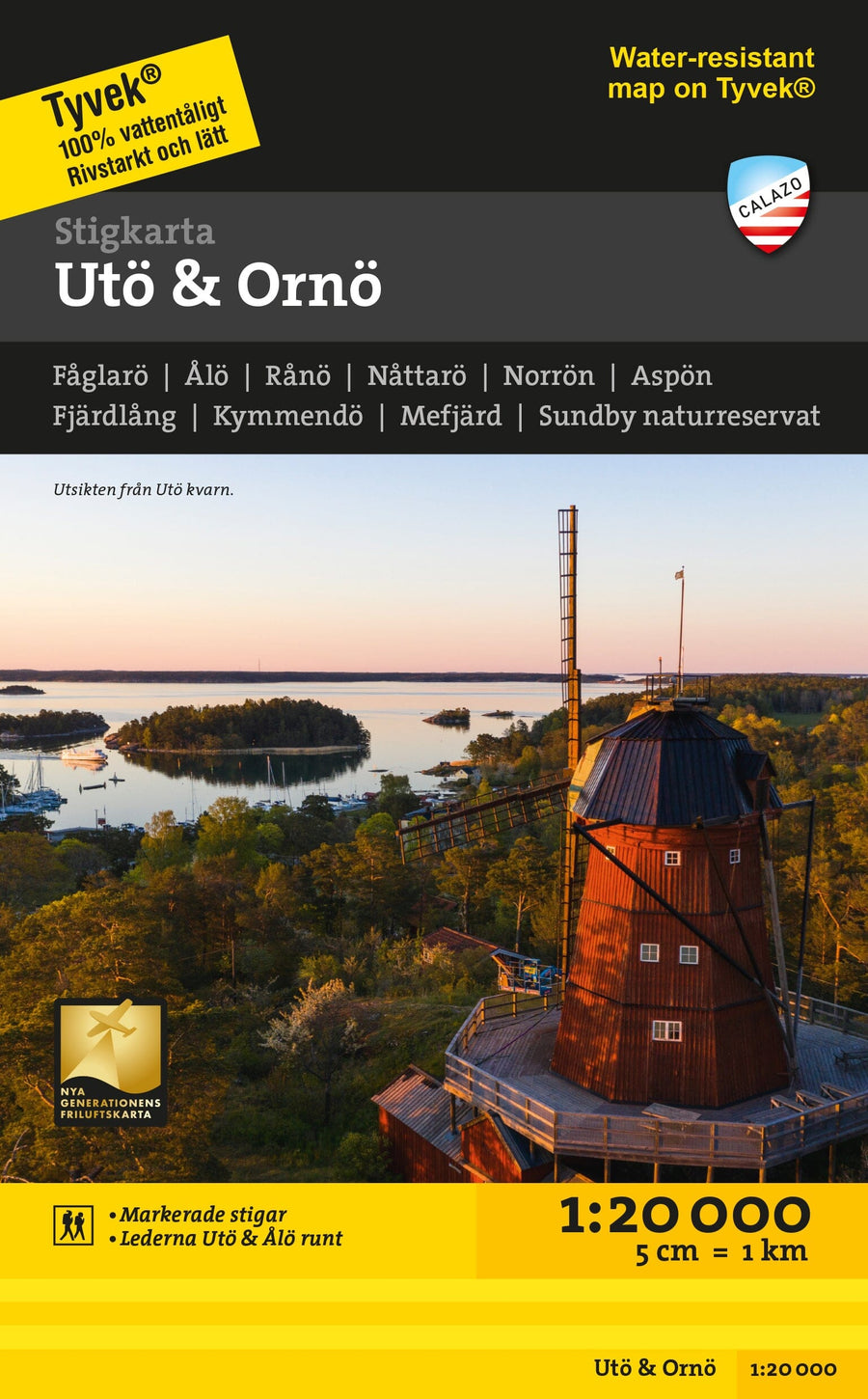 Carte des sentiers - Utö & Ornö stigkarta (Suède) | Calazo carte pliée Calazo 