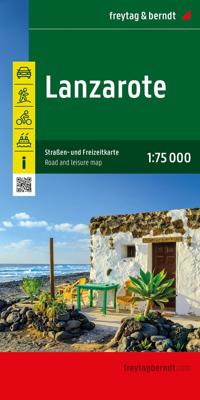 Carte détaillée - Lanzarote (Iles Canaries) | Freytag & Berndt carte pliée Freytag & Berndt 