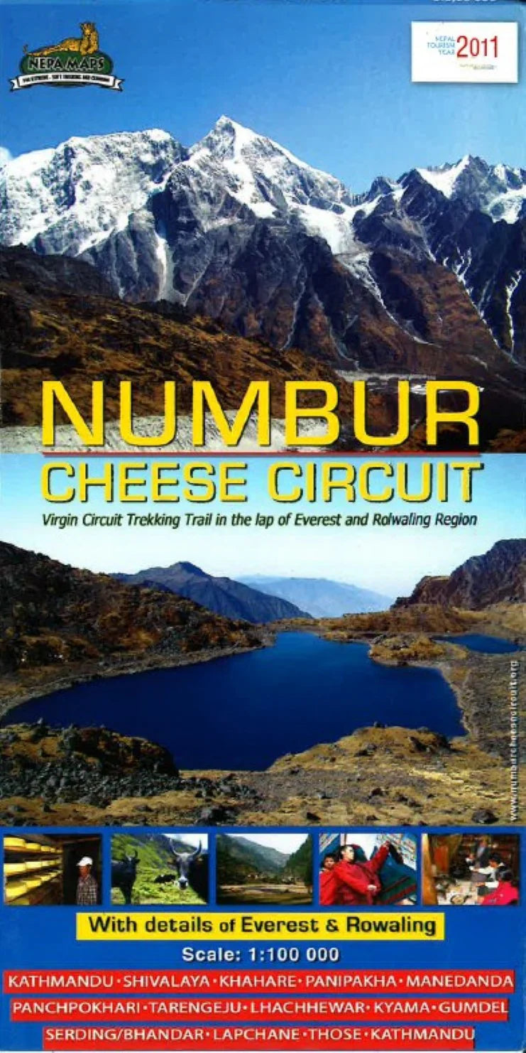 Carte du circuit des fromages de Numbur | Himalayan MapHouse carte pliée Himalayan MapHouse 