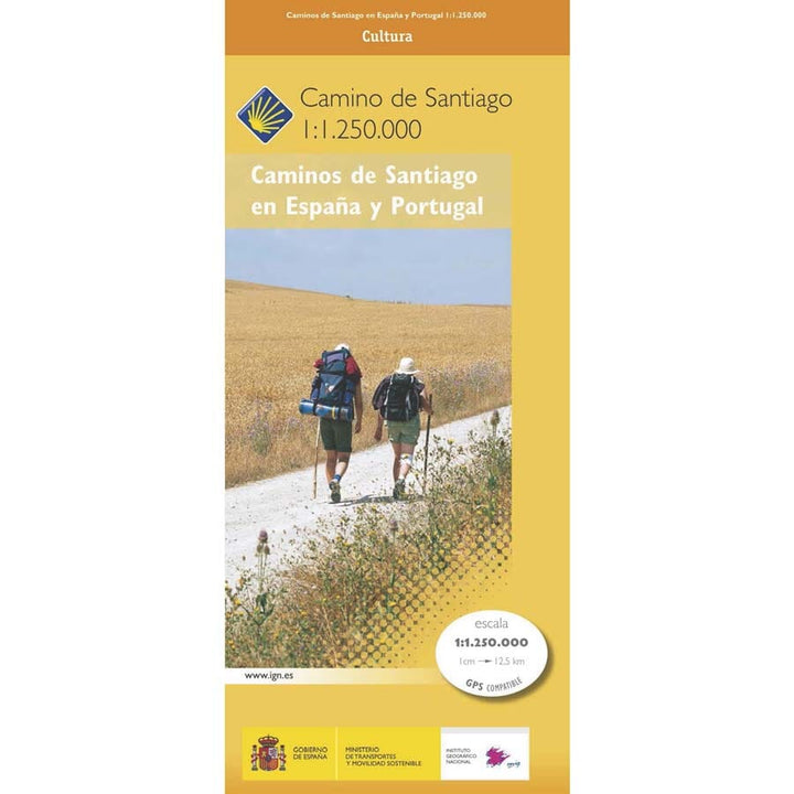 Carte générale - Caminos de Santiago en la Península Ibérica | CNIG carte pliée CNIG 