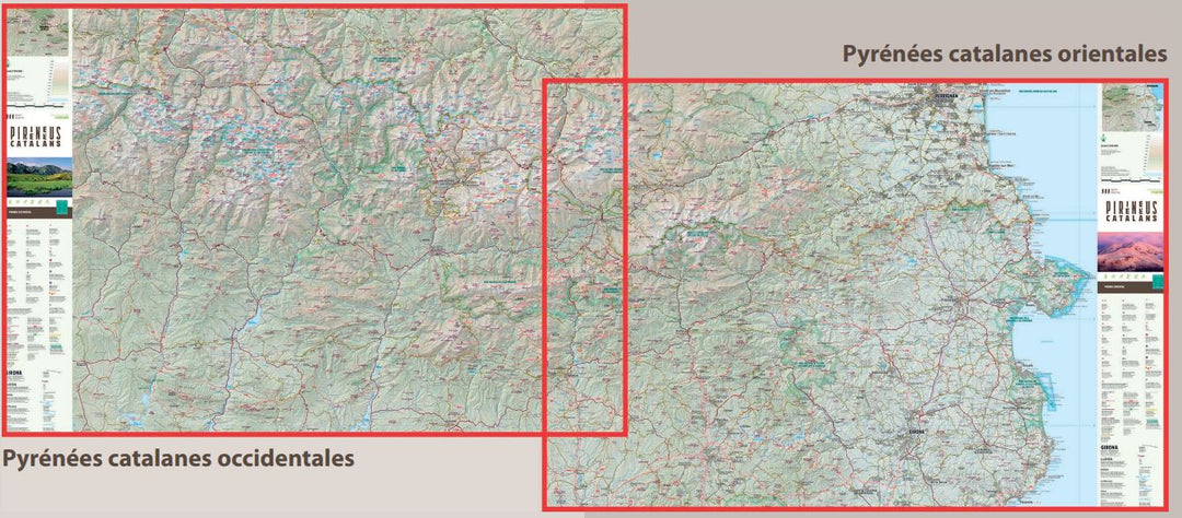 Carte générale - Pyrénées Catalanes | Alpina carte pliée Editorial Alpina 
