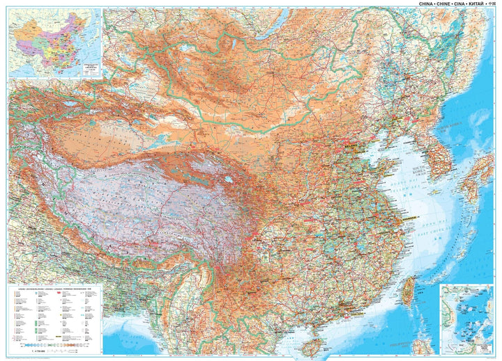 Carte géographique - Chine | Gizi Map carte pliée Gizi Map 