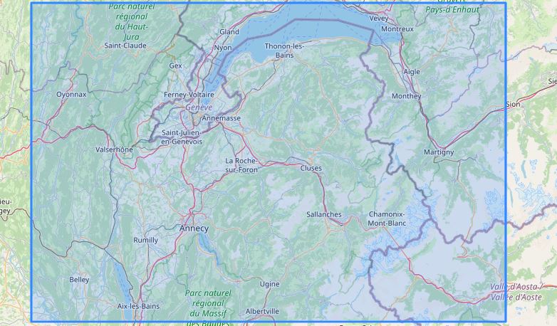 Carte murale en relief - Haute-Savoie - 61 cm x 41 cm | 3D Map carte relief 3D Map 