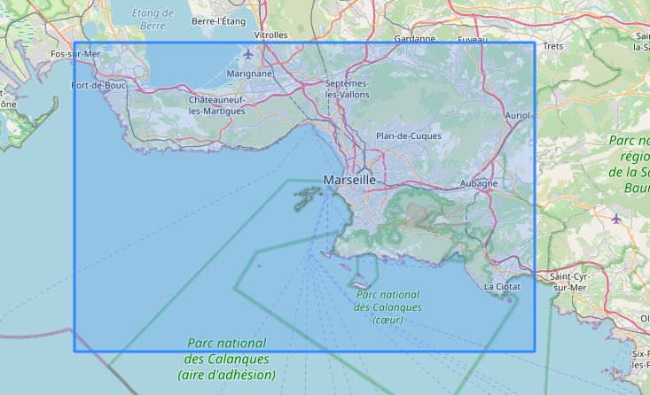 Carte murale en relief - Marseille - 61 cm x 41 cm | 3D Map carte relief 3D Map 