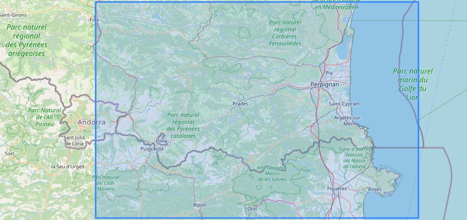 Carte murale en relief - Pyrénées-Orientales - 61 cm x 41 cm | 3D Map carte relief 3D Map 