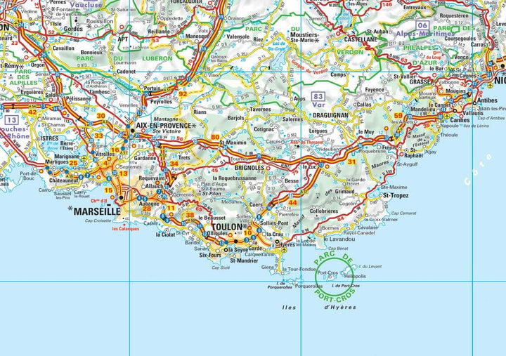 Carte murale – France routière (110 x 100 cm) | Blay Foldex carte murale hors dimensions Blay Foldex 