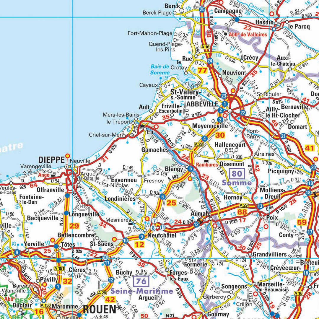 Carte murale – France routière (110 x 100 cm) | Blay Foldex carte murale hors dimensions Blay Foldex 