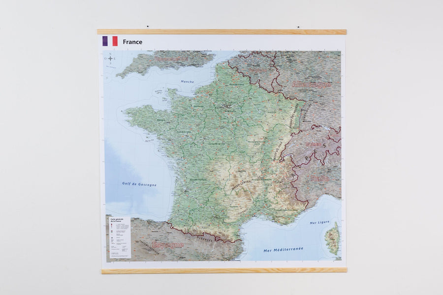 Poster plastifié - France routière 721 - 100 x 110 cm | Michelin – La