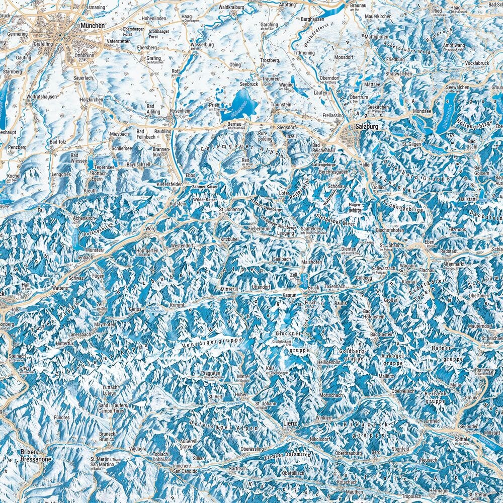 Carte panoramique été/hiver - Autriche | Freytag & Berndt carte pliée Freytag & Berndt 