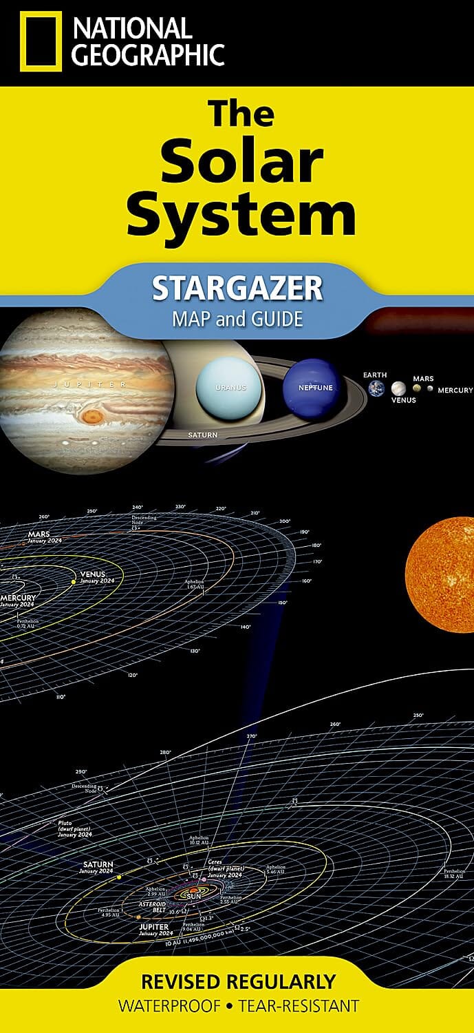 Carte pliée - Le système solaire | National Geographic carte pliée National Geographic 