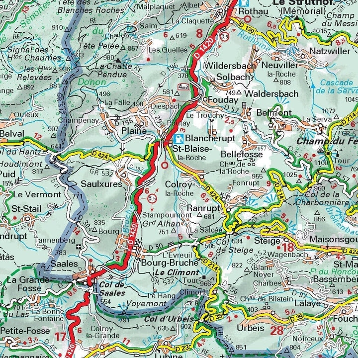 Carte régionale n° 516 - Grand Est : Alsace, Lorraine 2022 | Michelin carte pliée Michelin 