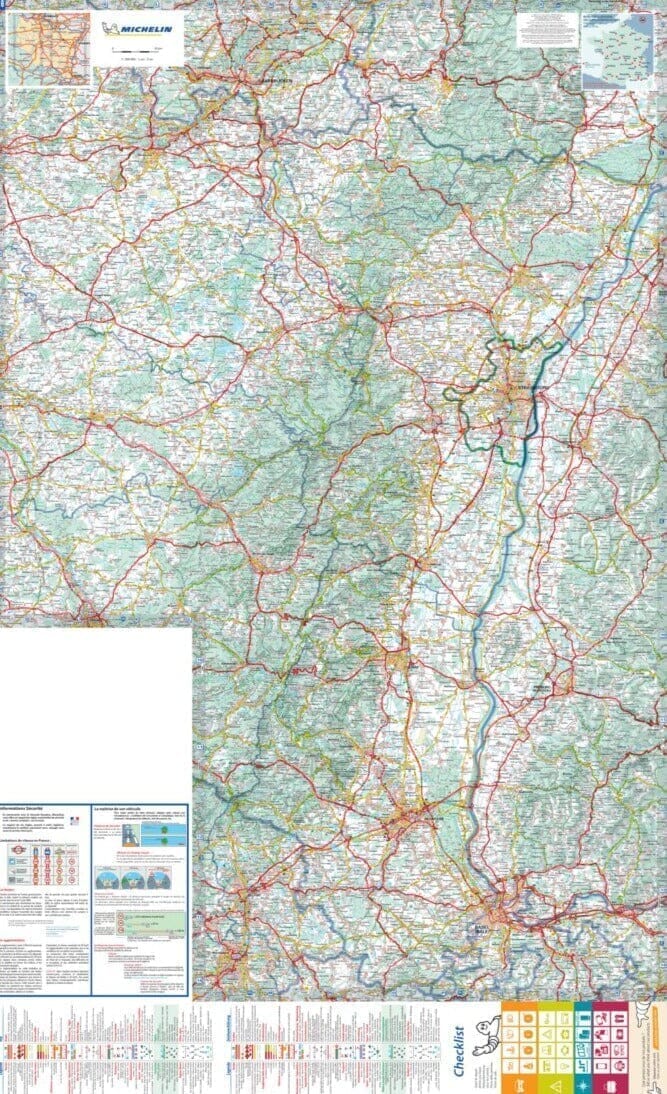 Carte régionale n° 516 - Grand Est : Alsace, Lorraine 2022 | Michelin carte pliée Michelin 