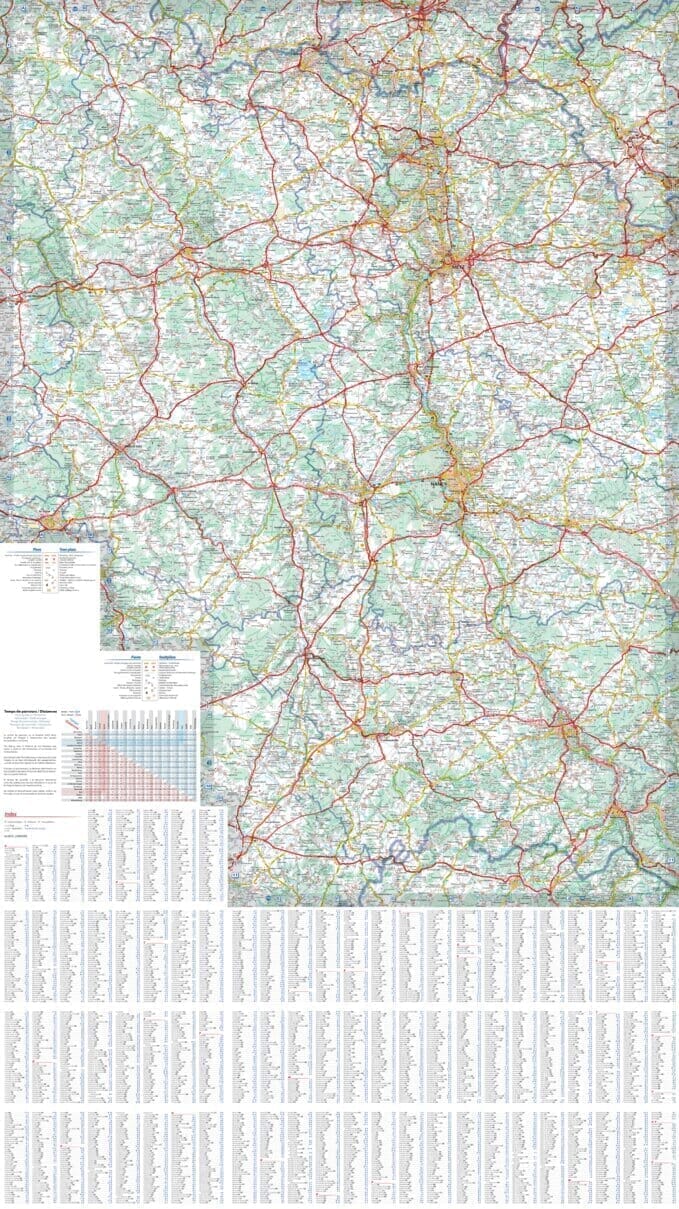 Carte régionale n° 516 - Grand Est : Alsace, Lorraine 2022 | Michelin carte pliée Michelin 