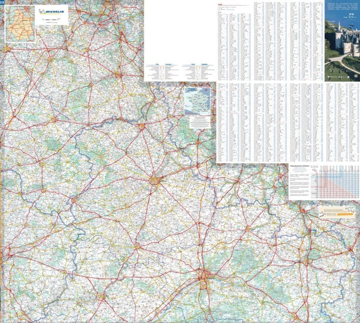 Carte régionale n° 518 - Centre-Val de Loire 2022 | Michelin carte pliée Michelin 