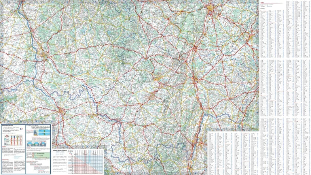 Carte régionale n° 519 - Bourgogne-Franche-Comté : Bourgogne 2022 | Michelin carte pliée Michelin 