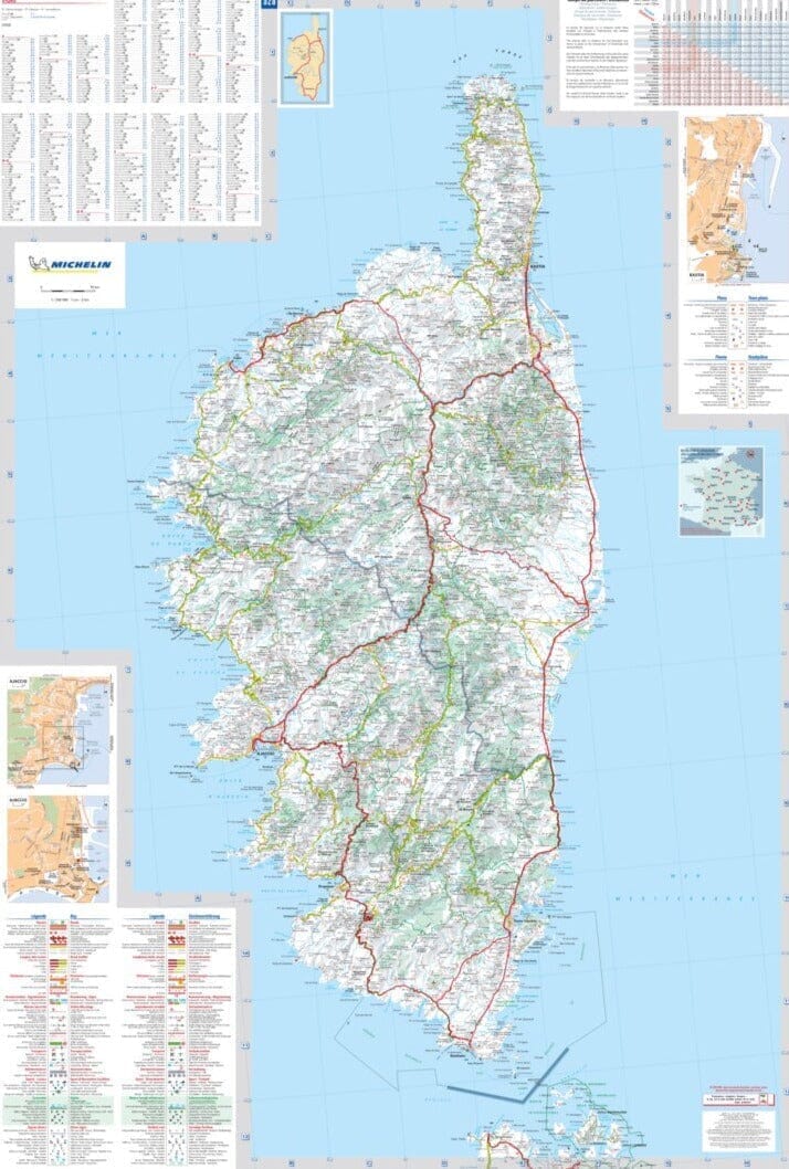 Carte régionale n° 528 - Corse 2022 | Michelin carte pliée Michelin 