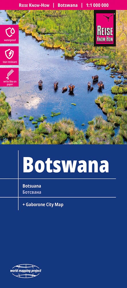 Carte routière - Botswana | Reise Know How carte pliée Reise Know-How 