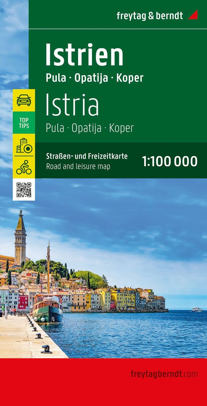 Carte routière & cycliste - Istrie & Pula | Freytag & Berndt carte pliée Freytag & Berndt 